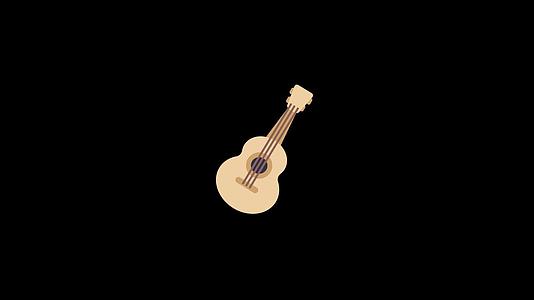 mg动态乐器吉他视频素材视频的预览图