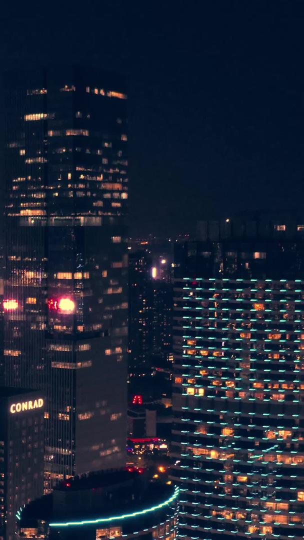 城市建筑CBD建筑群夜景视频的预览图