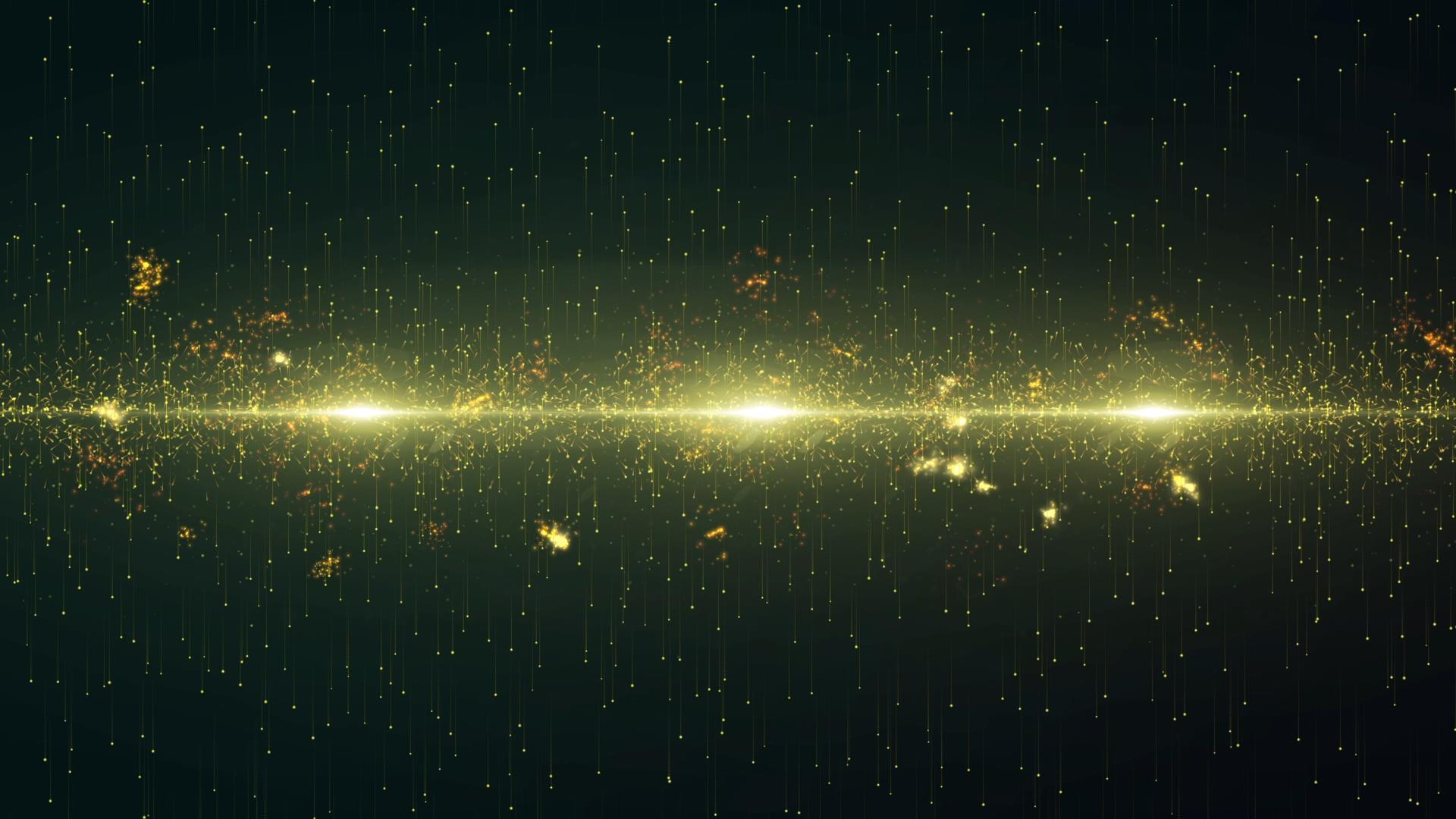 金色晚会粒子光效动态背景视频的预览图