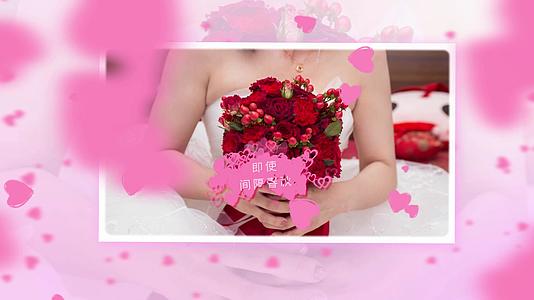 粉色爱心浪漫婚礼纪念册Pr模板视频的预览图