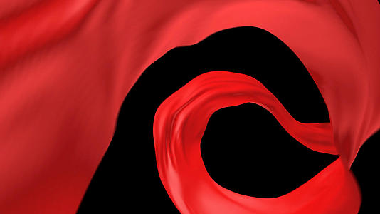 红布螺旋动画飘动视频的预览图
