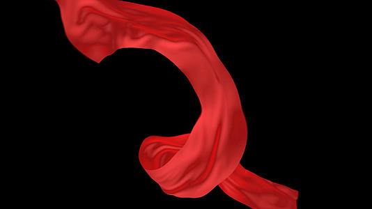 红布螺旋飘动动画视频的预览图