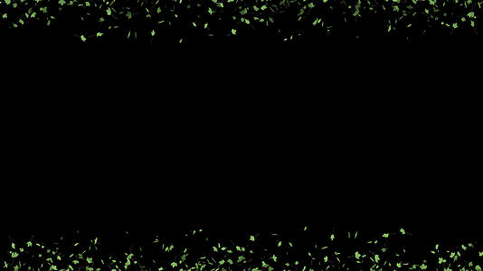 飘舞的树叶粒子边框修饰动画视频的预览图