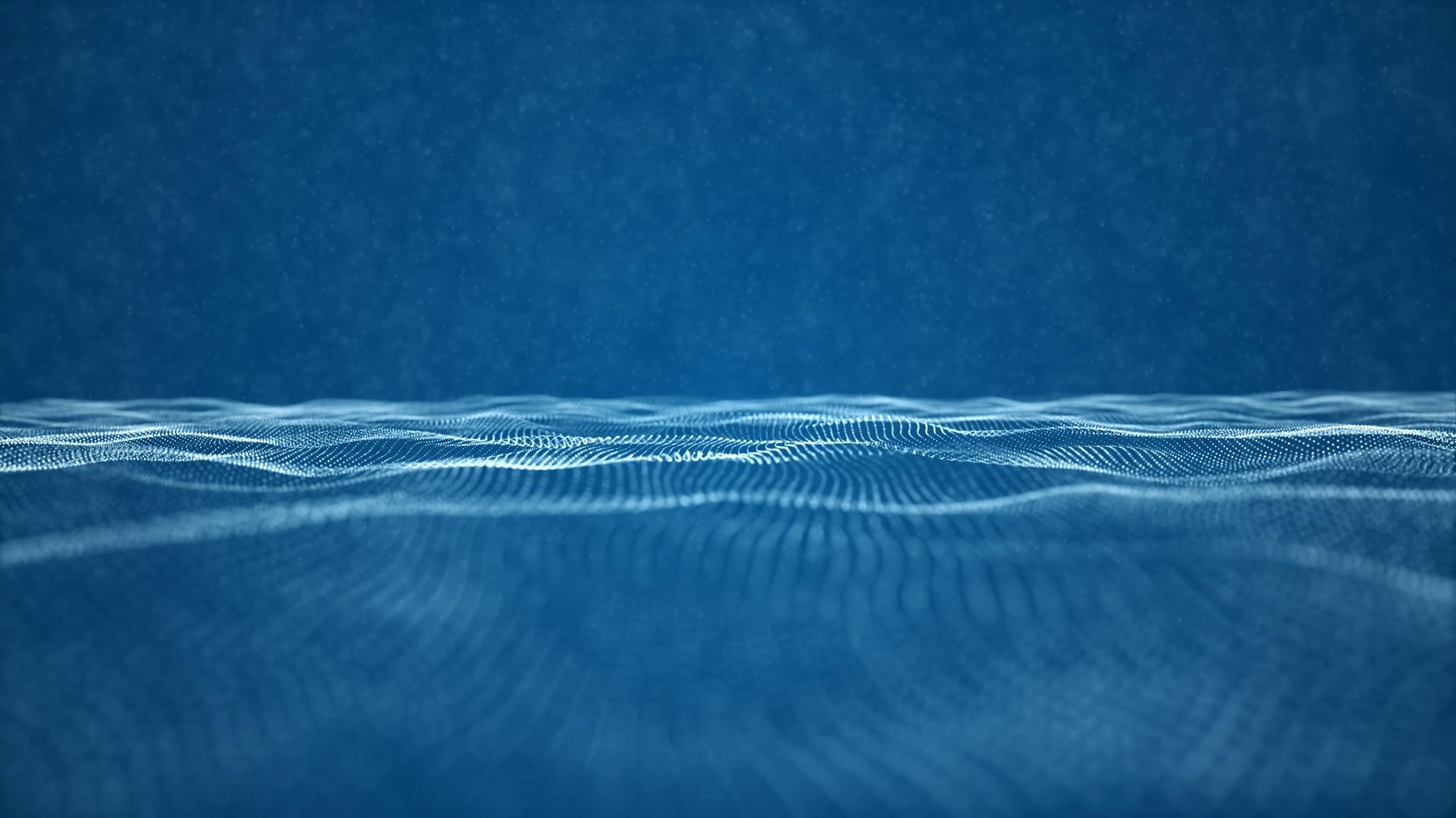 4K蓝色粒子空间地平面视频的预览图
