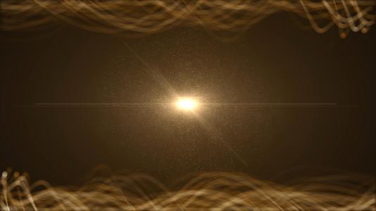 4K金色空间粒子背景视频的预览图