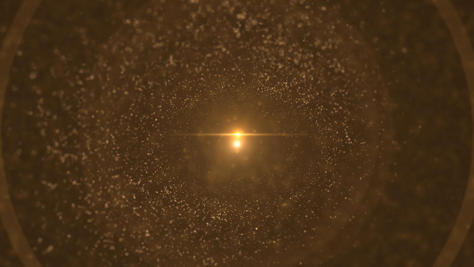 4K金色粒子旋涡背景视频的预览图