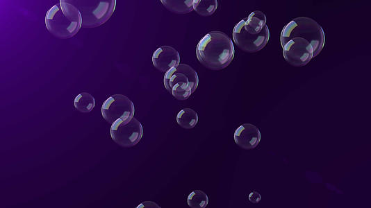 简约气泡漂浮视频的预览图