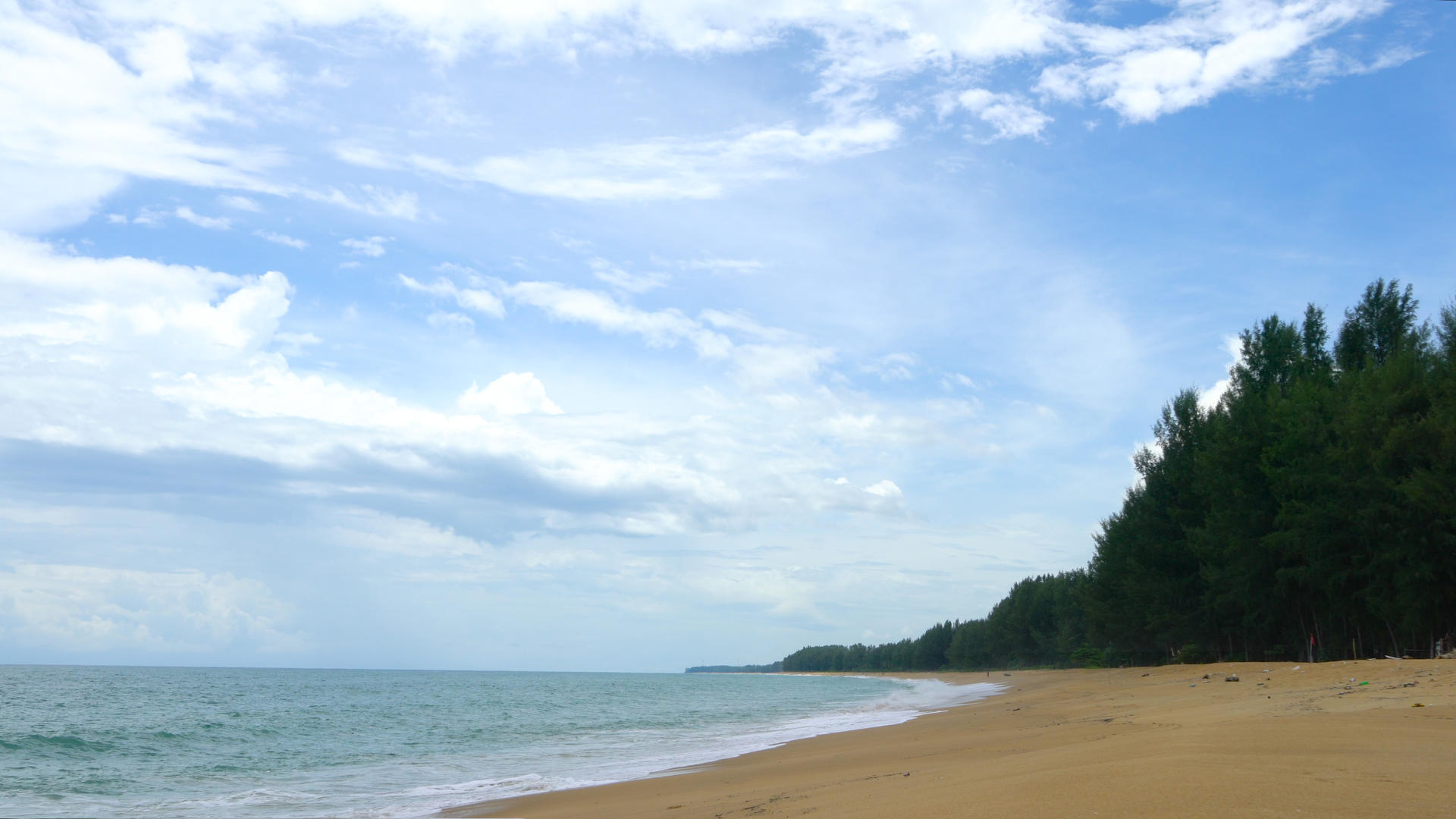 泰国普吉岛地标机场沙滩海浪延时合集4K视频的预览图