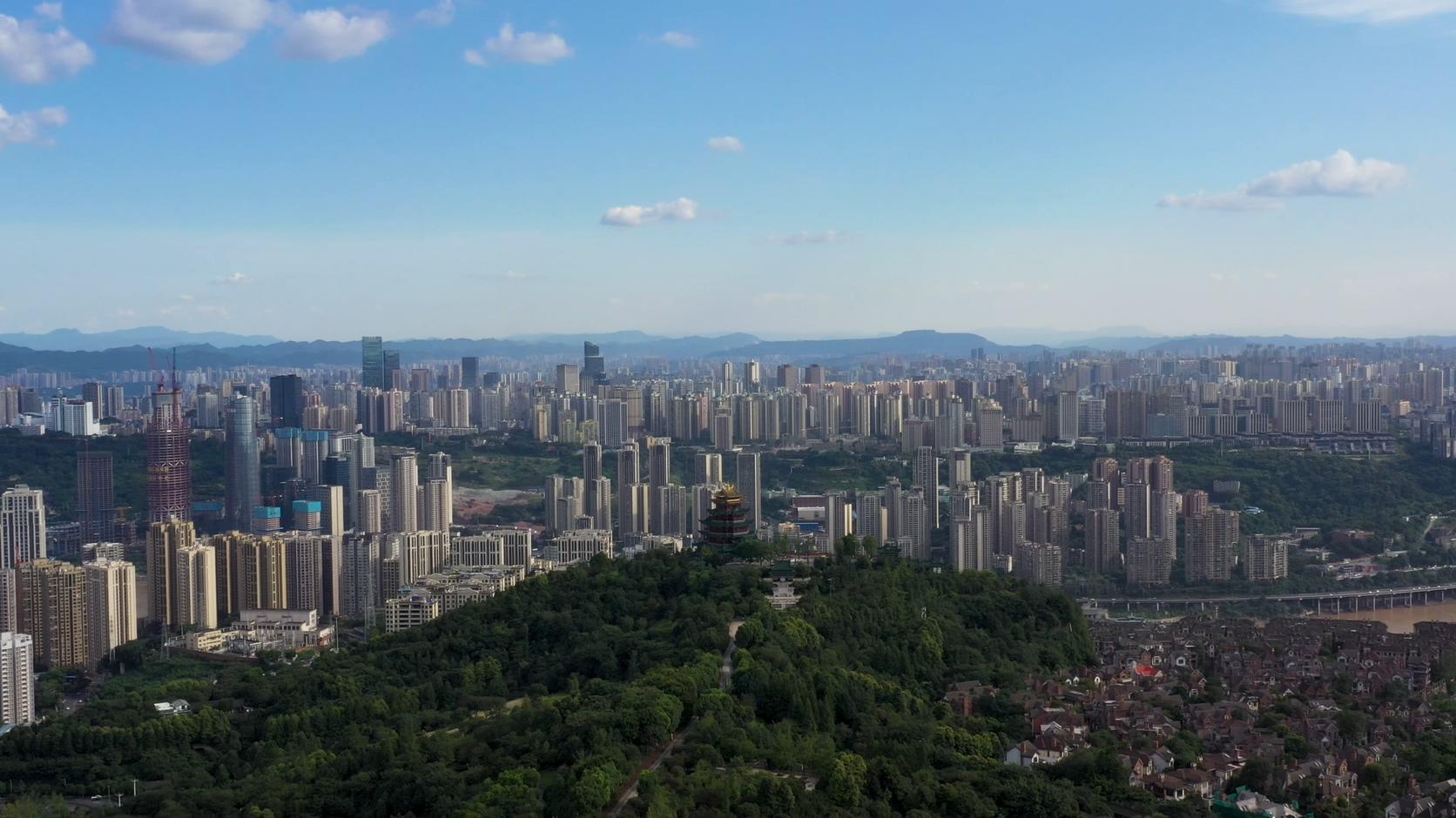 重庆鸿恩寺森林公园航拍素材视频的预览图