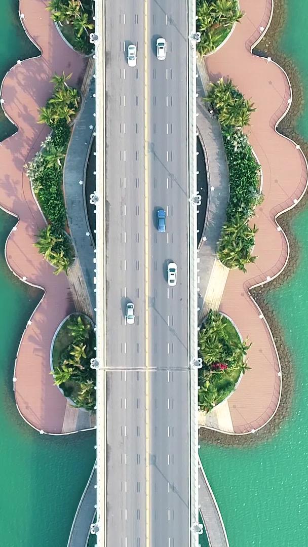 海南海口瞻洲市海花岛大桥航拍视频的预览图