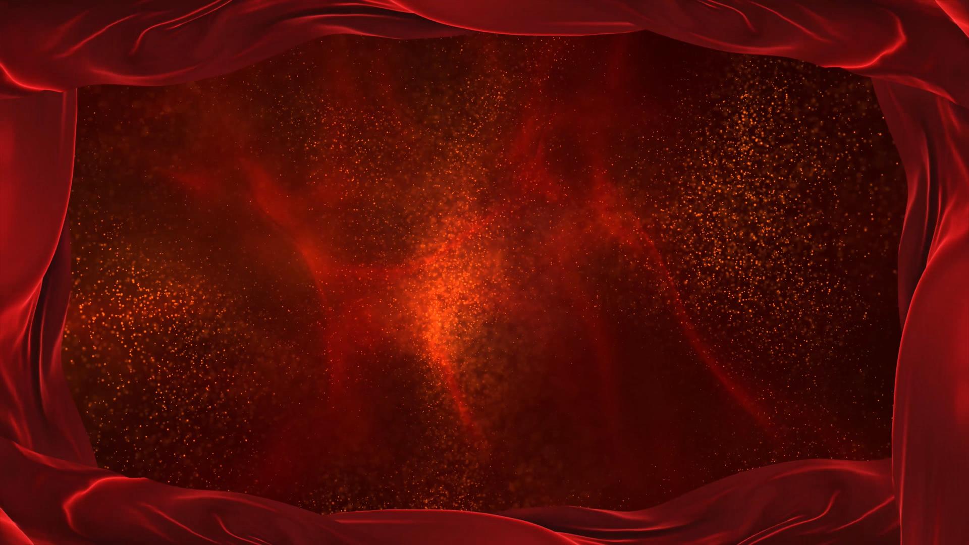 4K红绸粒子背景视频的预览图