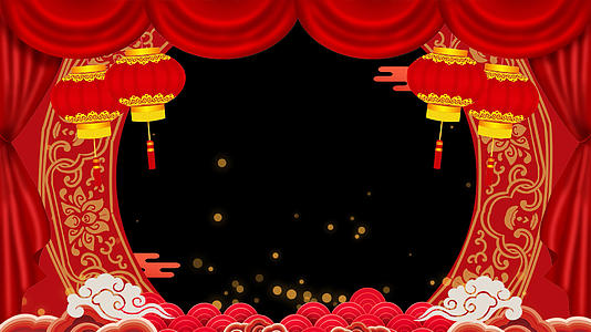 4K喜庆中秋边框遮罩相框动画元素视频的预览图