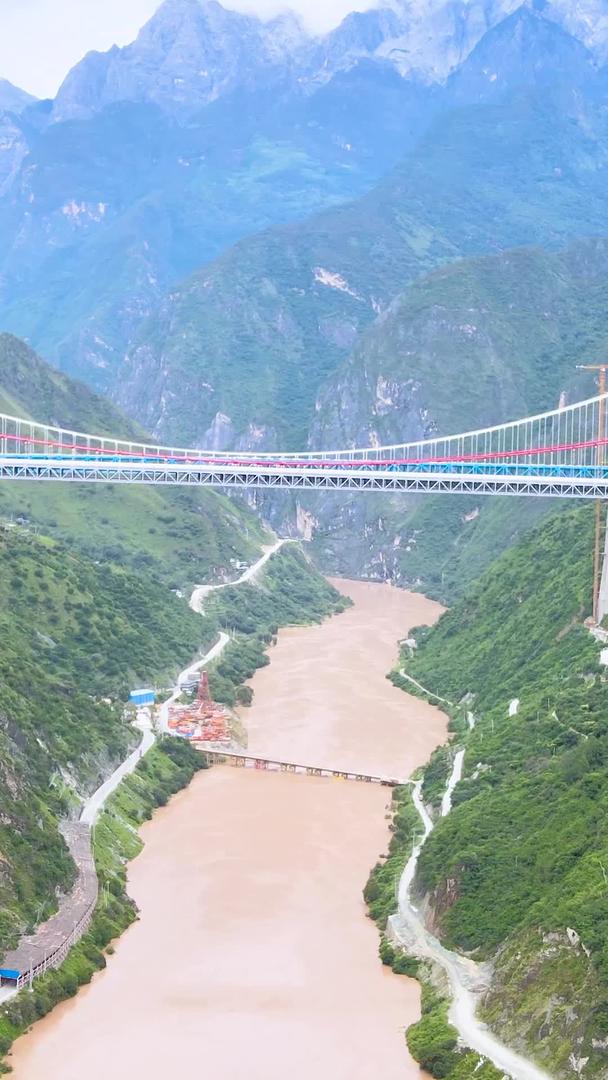 云南金沙江大桥中国基础建设视频的预览图