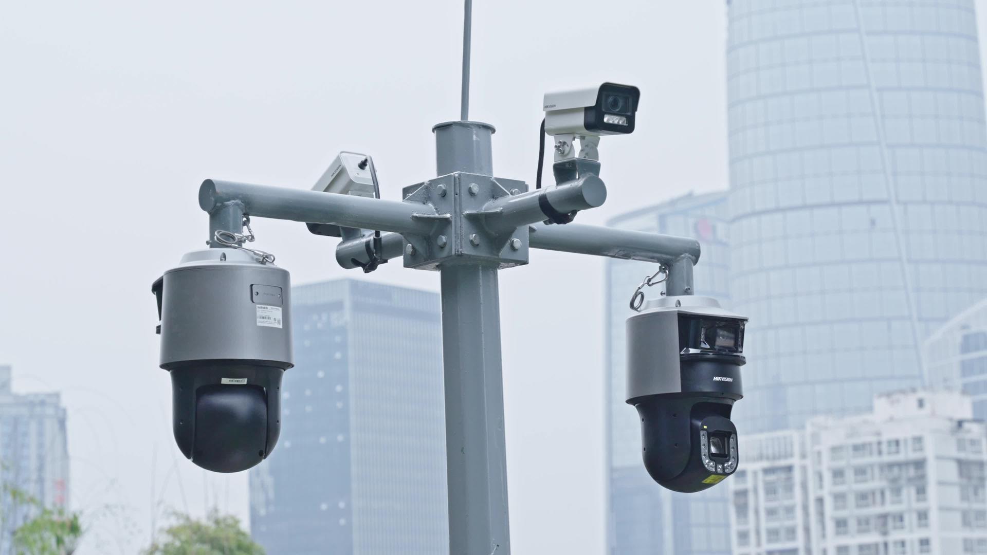 4k城市安全监控探头摄像头视频的预览图