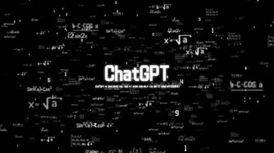 ChatGPT人工智能片头干扰风格视频的预览图