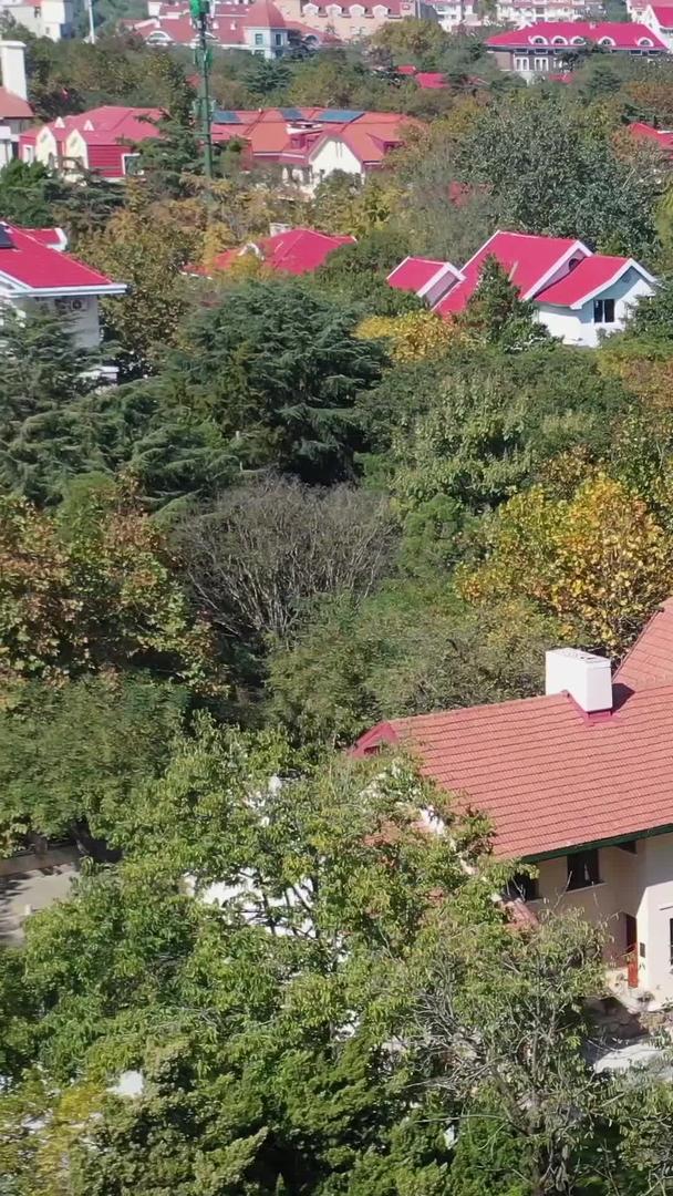 青岛八大关别墅群秋季风景视频的预览图