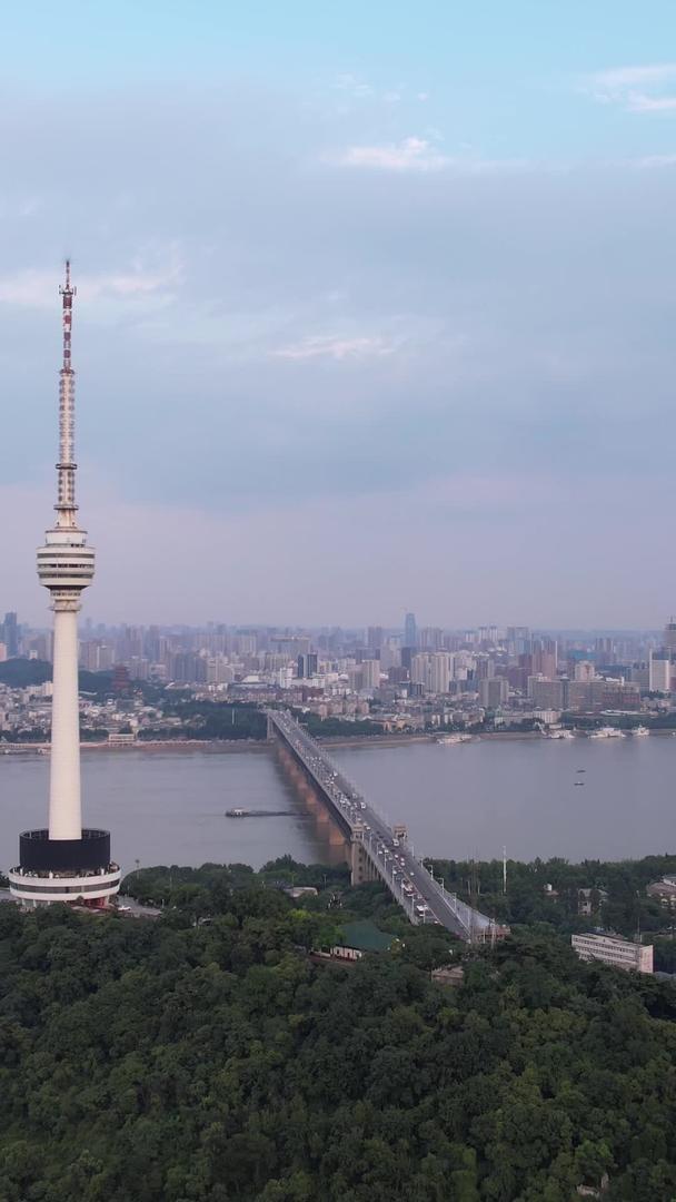 航拍城市公益互联网信号塔地标天际线素材视频的预览图