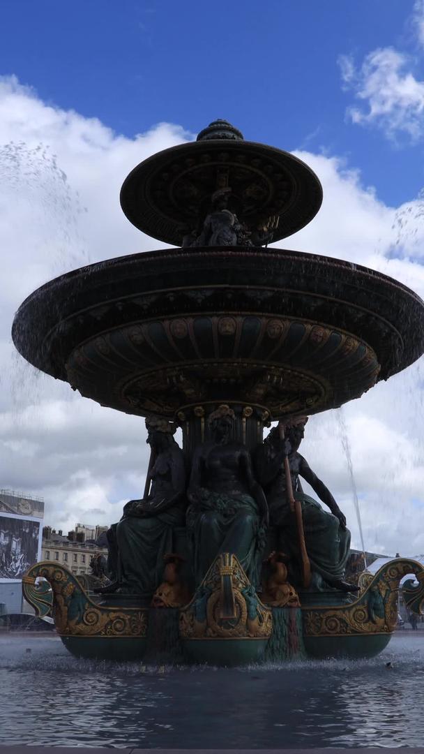 海神喷泉延时视频是法国巴黎协和广场的名字视频的预览图