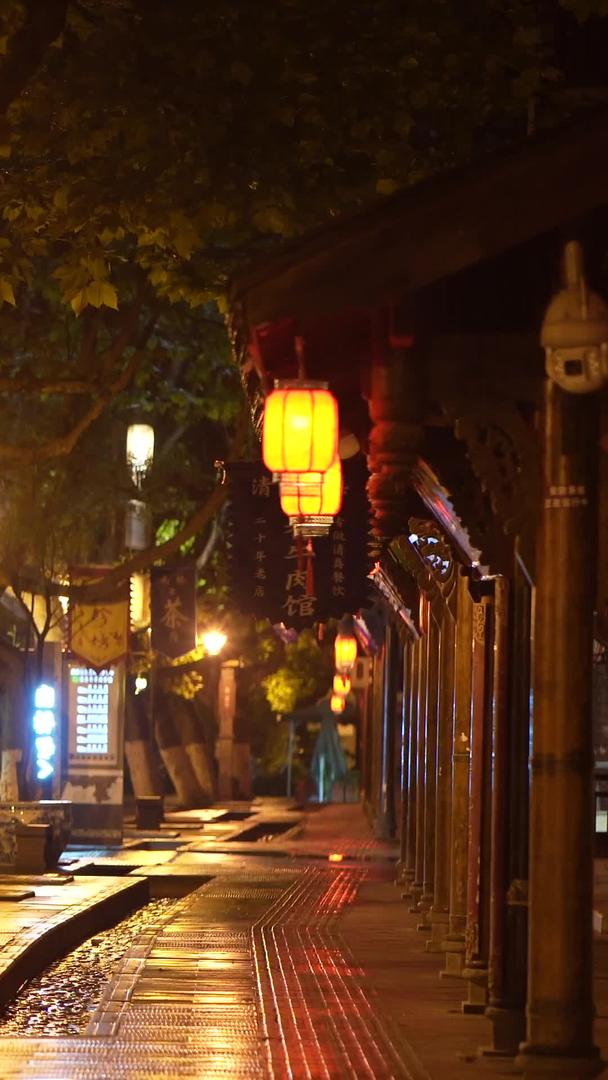 夜景古城街道空如也空如也视频的预览图