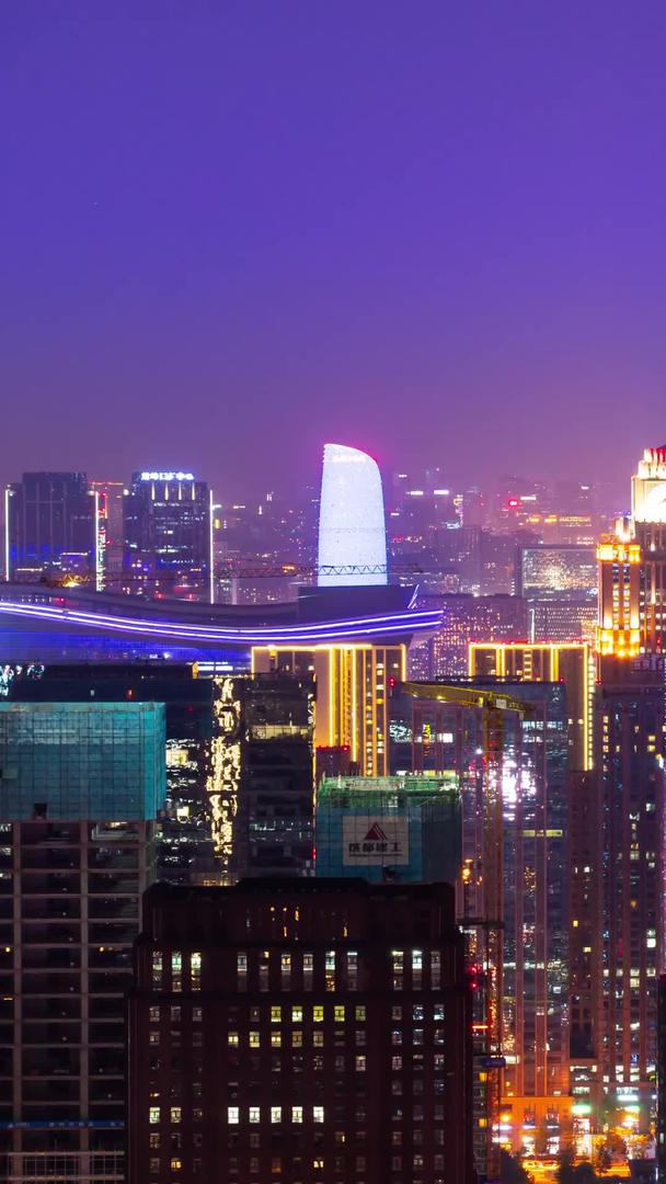 CBD夜景在成都南部新区视频的预览图
