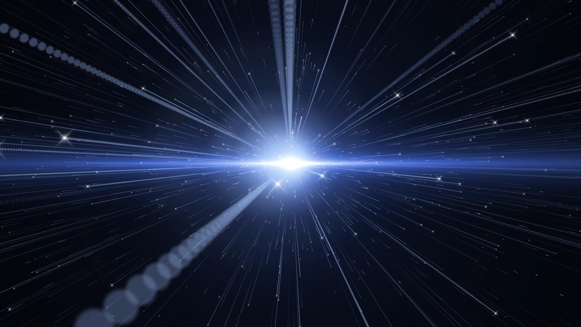 唯美光线粒子线条星光闪烁视频元素视频的预览图