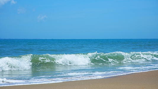沙滩海浪4倍慢动作视频的预览图
