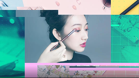 简约时尚九宫格美妆广告促销AE模板4K快闪视频的预览图