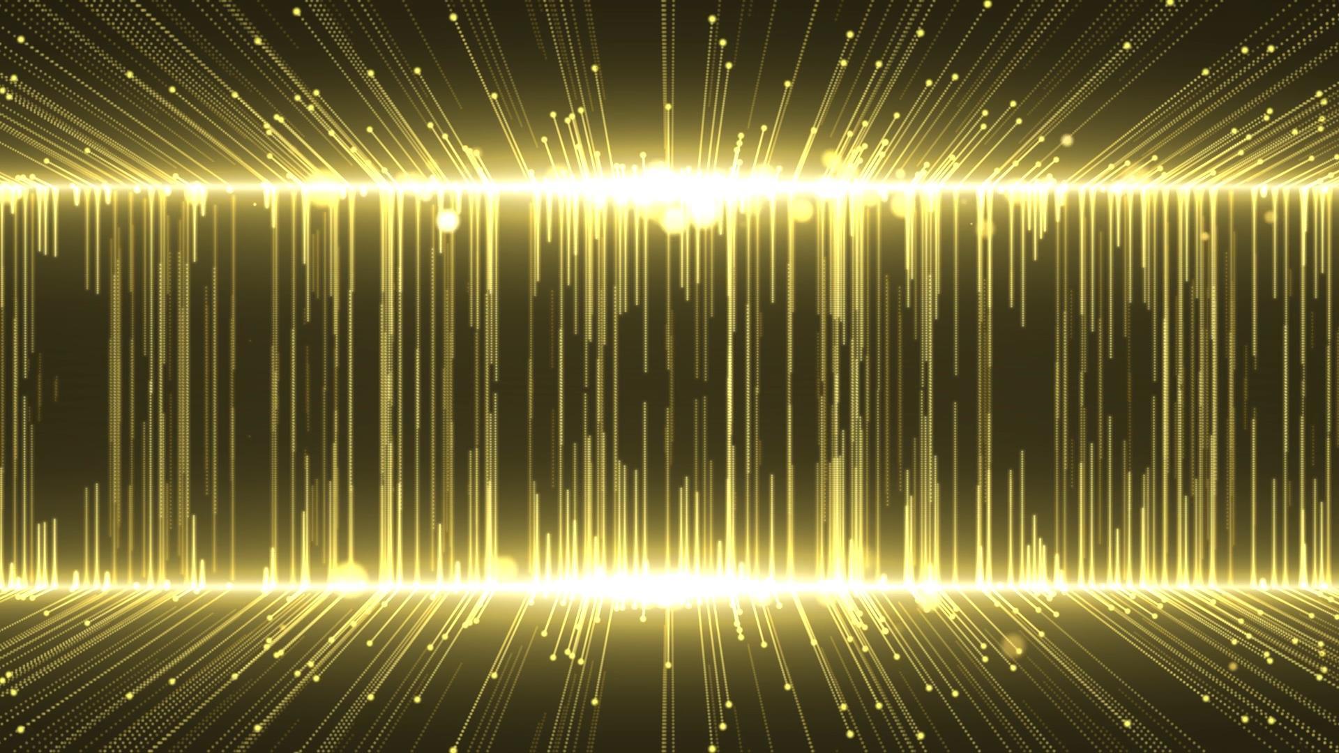 金色唯美大气粒子光线动态视频元素视频的预览图