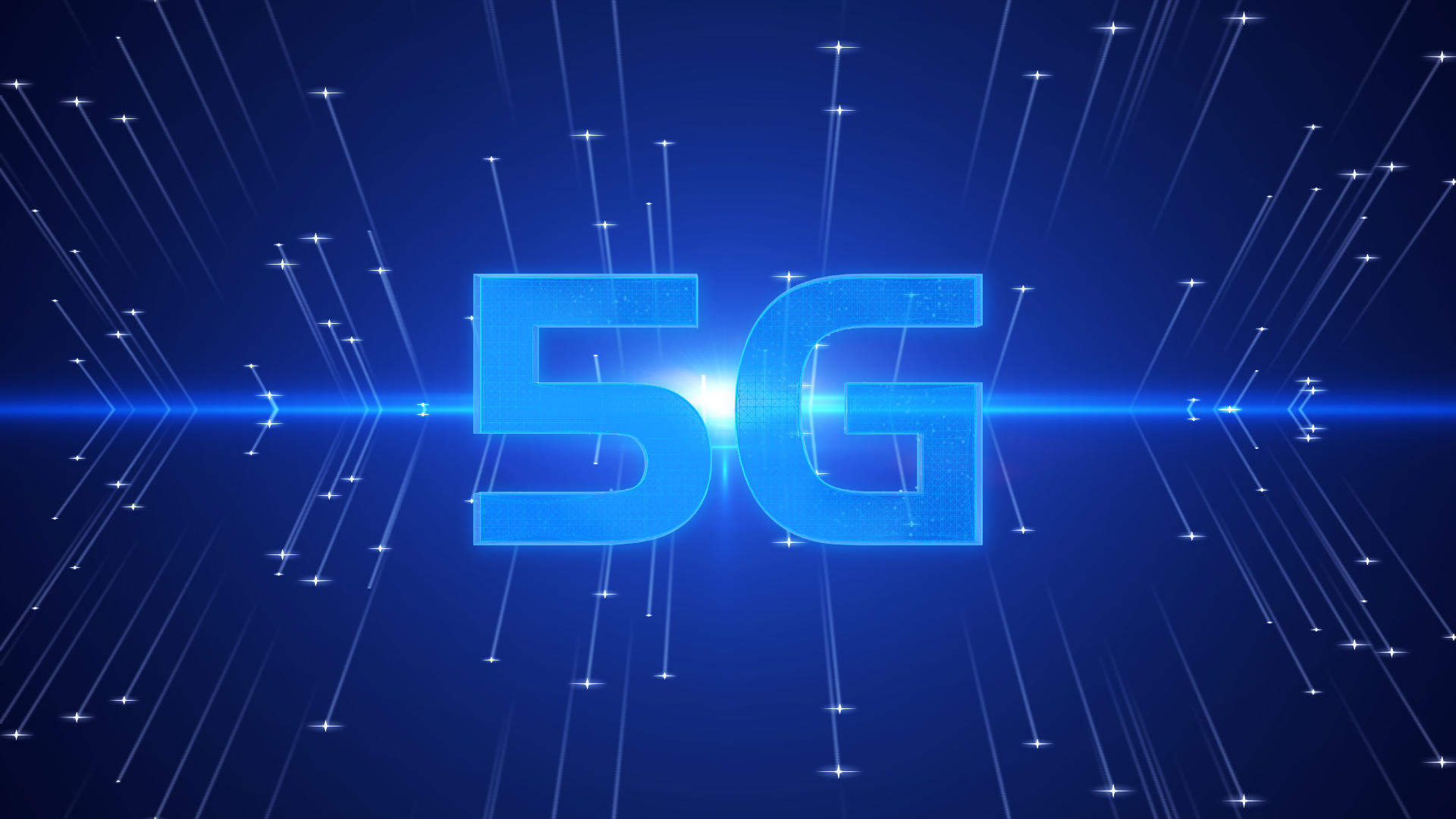蓝色科技5G粒子背景视频的预览图