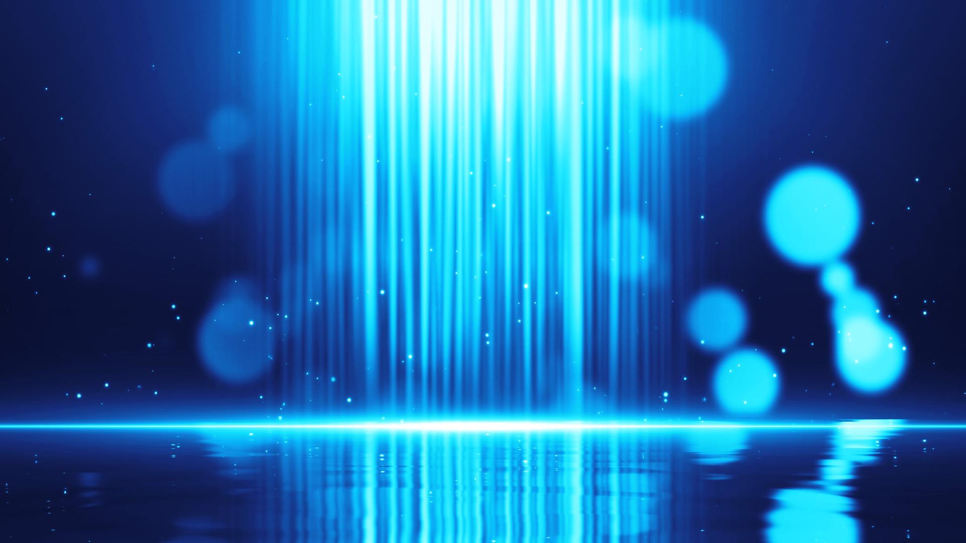 4k蓝色光效粒子背景视频的预览图