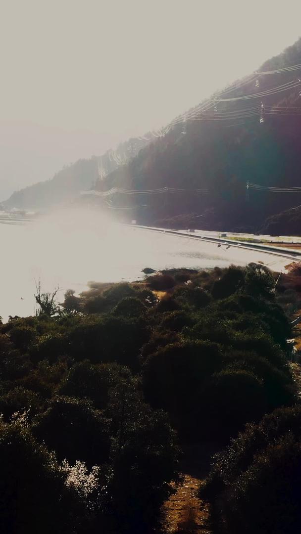 西藏林芝尼洋河最美丽的318国道和林拉公路航拍材料1视频的预览图