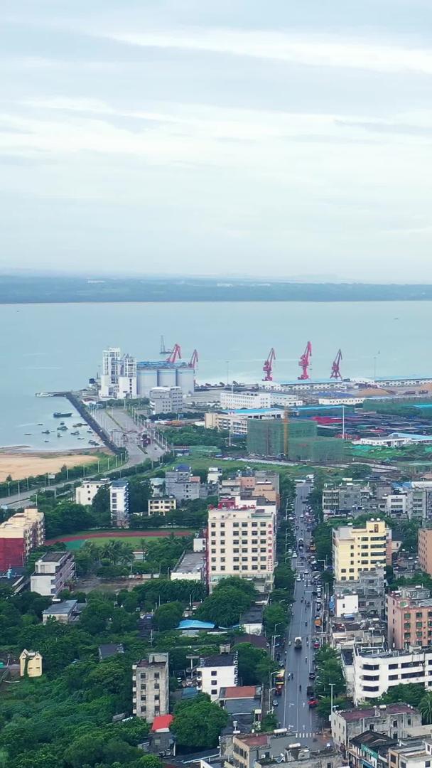航怕海口市马村港码头视频素材视频的预览图
