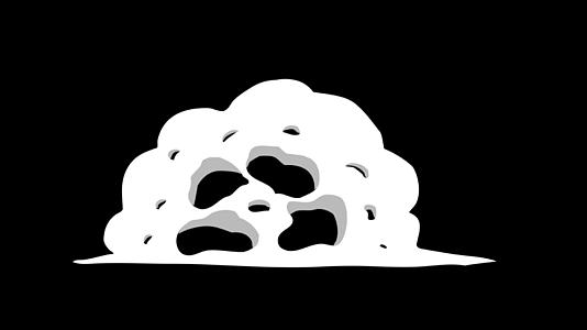卡通烟雾消散动态视频素材视频的预览图