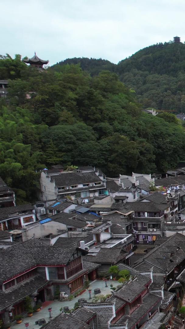 湖南省湘西4A级旅游景区凤凰古城历史名城素材视频的预览图