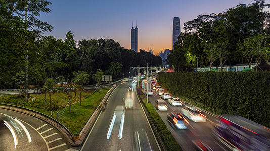 夜景深圳交通延时视频的预览图