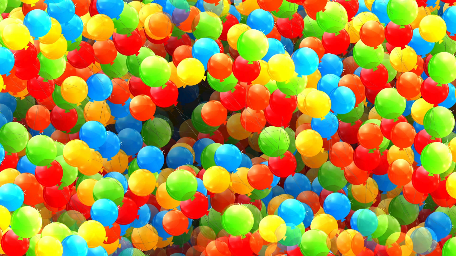 多彩气球背景素材视频的预览图