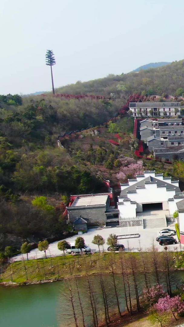 崇禧万寿宫航拍茅山风景区全景视频视频的预览图