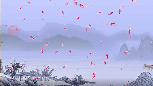 水墨风景中国风背景图视频的预览图