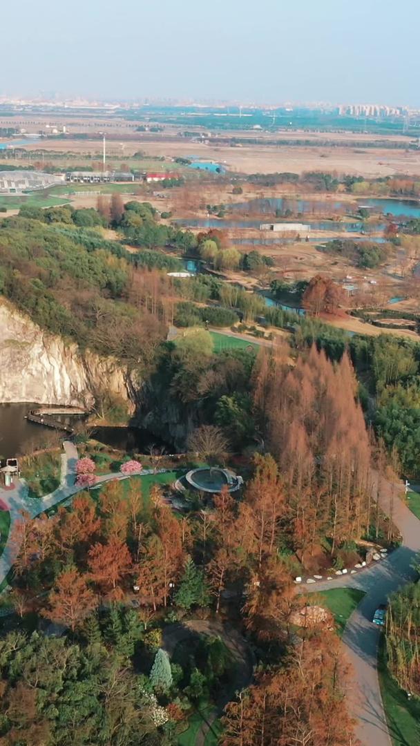 上海松江辰山植物园矿山景观视频的预览图