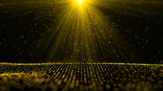 金色粒子漂浮视频的预览图