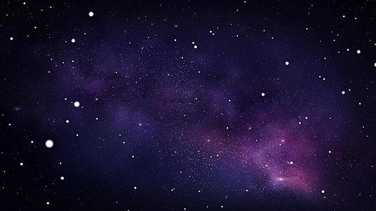 紫色璀璨星空背景视频4k视频的预览图
