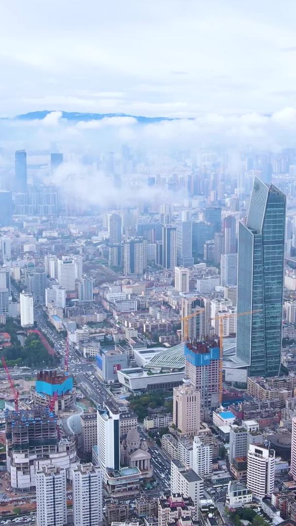 云南昆明五华区城市中心航拍视频的预览图