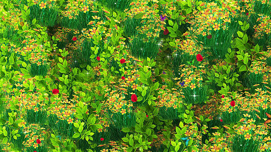4K唯美的花草背景墙视频素材视频的预览图