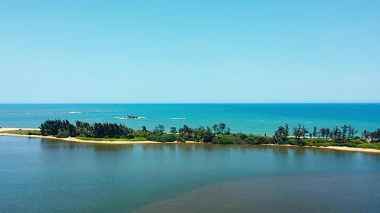 海南琼海博鳌玉带滩4K航拍风景视频的预览图