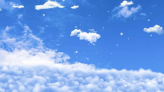 清新唯美天空动态云层背景视频的预览图