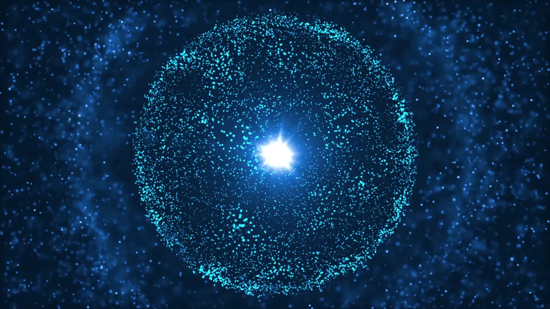 唯美粒子球体年会视频的预览图