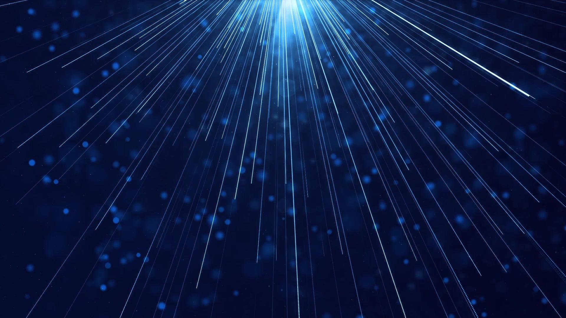 耀眼蓝色粒子光线视频的预览图