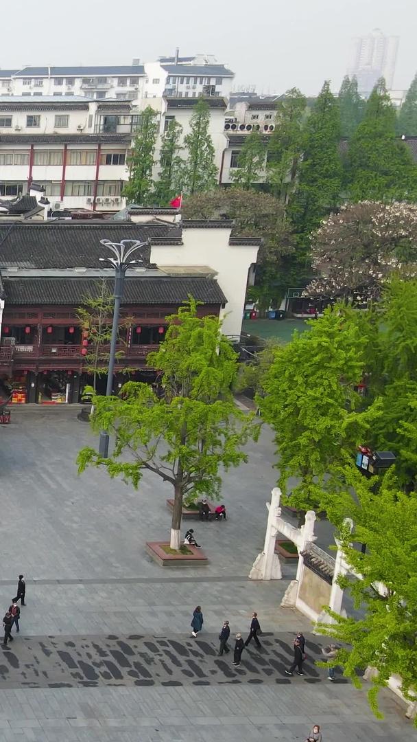 南京夫子庙5A级景区秦淮河风景名胜视频的预览图