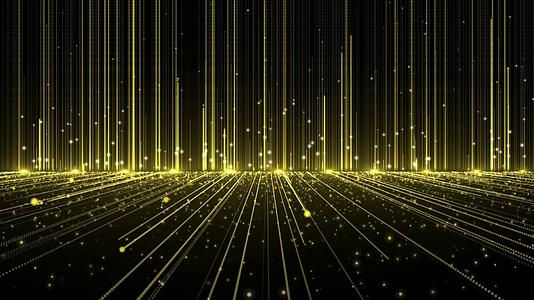 金色大气粒子光线动态视频元素视频的预览图
