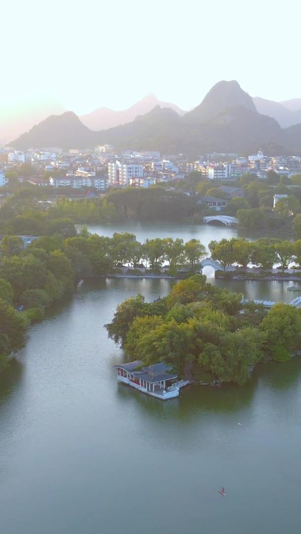 两江四湖旅游景区桂林5A旅游景区航拍视频的预览图